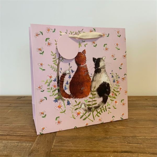 Medium gift bag Two Cats