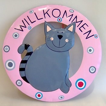 Willkommensschild Kater Carlo