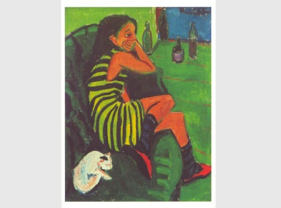 Postkarte Ernst Ludwig Kirchner Artistin
