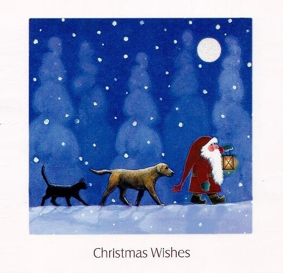 Weihnachtskarte quadr. Let it snow
