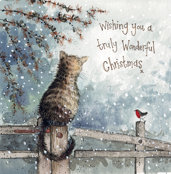 Christmas Card Snow is coming, pack of 5