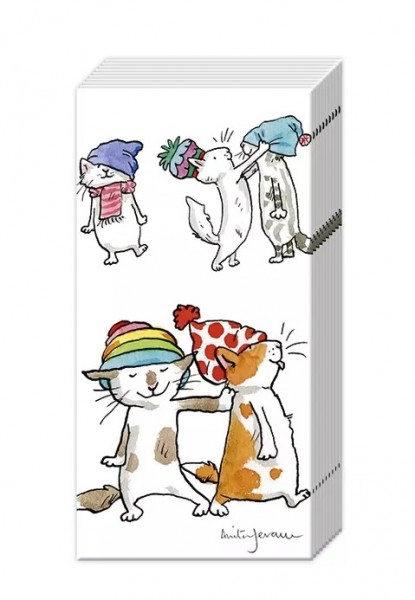 Taschentücher Cats With Hats