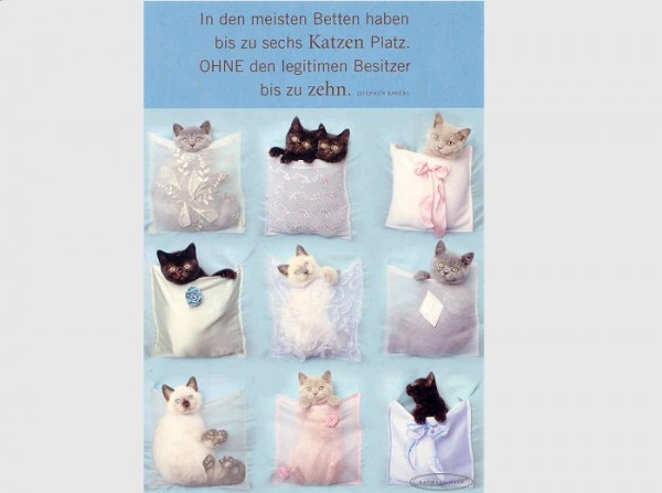 Postkarte In den meisten Betten.....