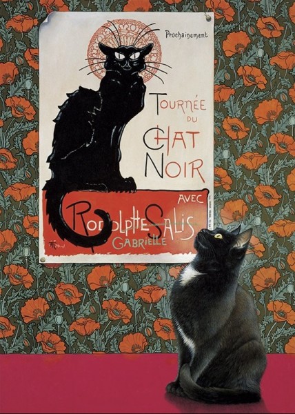 Künstler Klappkarte Gabrielle and the Nouveau poster